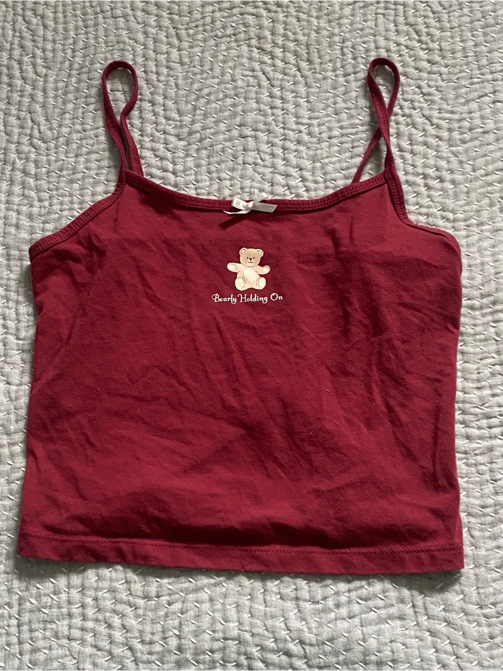 Wild Fable Barely Holding On Burgundy No Sleeve Top Women’s.